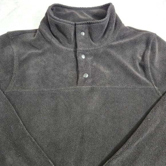 32 Degrees Heat Women’s Small Pullover Fleece 1/4 Snap Black - Picture 2 of 5